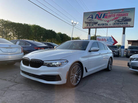 2019 BMW 5 Series for sale at ANF AUTO FINANCE in Houston TX