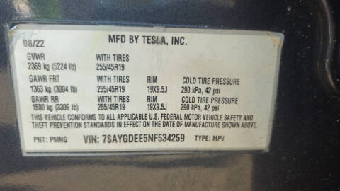 2022 Tesla Model Y Long Range