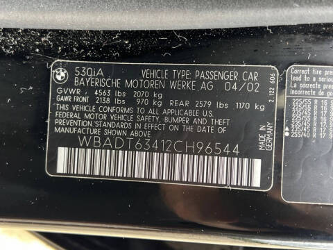 2002 BMW 5 Series 530i