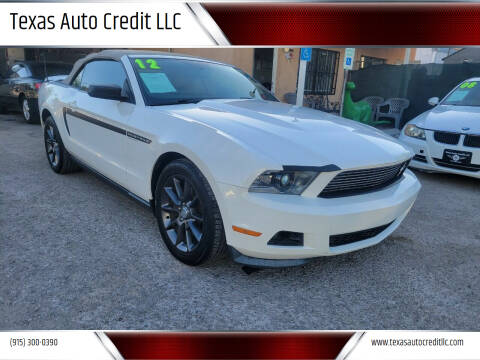 2012 Ford Mustang for sale at Texas Auto Credit LLC in El Paso TX