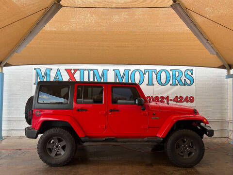 Jeep Wrangler Unlimited For Sale in Chandler, AZ - Maxum Motors Limited