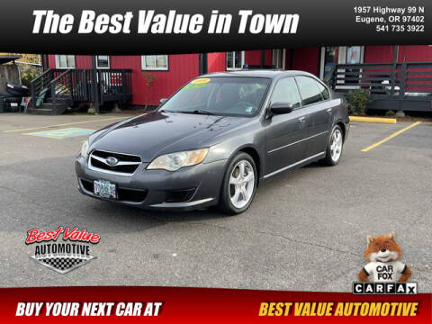 2009 Subaru Legacy for sale at Best Value Automotive in Eugene OR