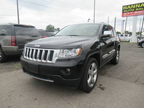2013 Jeep Grand Cherokee for sale at Hanna's Auto Sales in Indianapolis IN