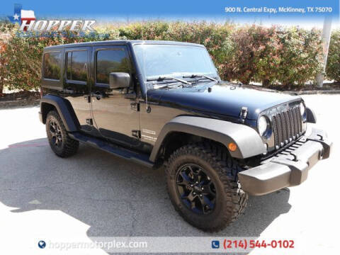 2017 Jeep Wrangler Unlimited for sale at HOPPER MOTORPLEX in Plano TX