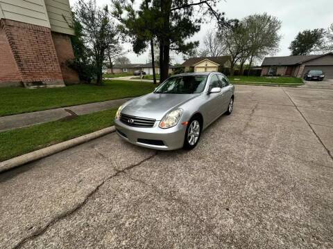 2005 Infiniti G35 for sale at Demetry Automotive in Houston TX