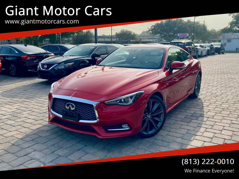 2018 Infiniti Q60 for sale at Giant Motor Cars in Tampa FL