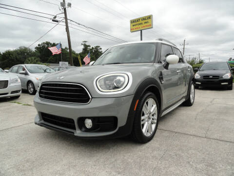 2017 MINI Countryman for sale at GREAT VALUE MOTORS in Jacksonville FL