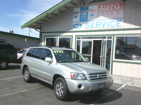 2005 Toyota Highlander for sale at 777 Auto Sales and Service in Tacoma WA
