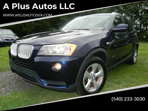 2011 BMW X3 for sale at A Plus Autos LLC in Fredericksburg VA