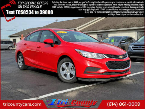 2017 Chevrolet Cruze for sale at Tri-County Pre-Owned Superstore in Reynoldsburg OH