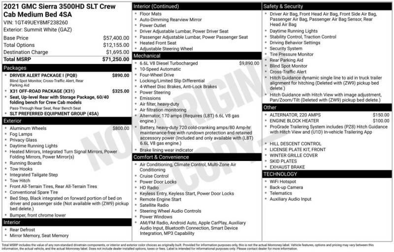 2021 GMC Sierra 3500HD