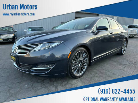2013 Lincoln MKZ Hybrid for sale at Urban Motors in Sacramento CA