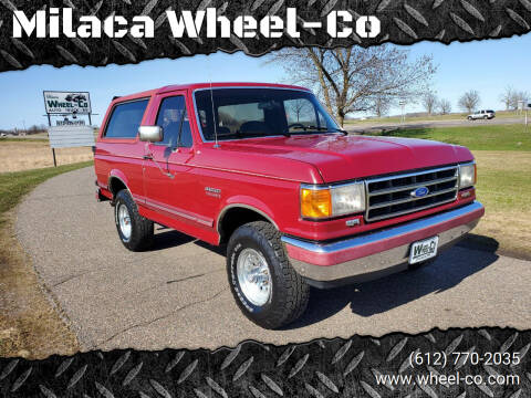 1991 Ford Bronco for sale at Milaca Wheel-Co in Milaca MN