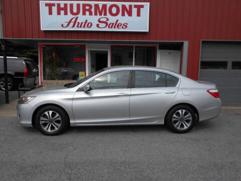 2013 Honda Accord for sale at THURMONT AUTO SALES in Thurmont MD
