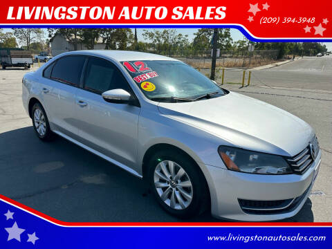 2012 Volkswagen Passat for sale at LIVINGSTON AUTO SALES in Livingston CA