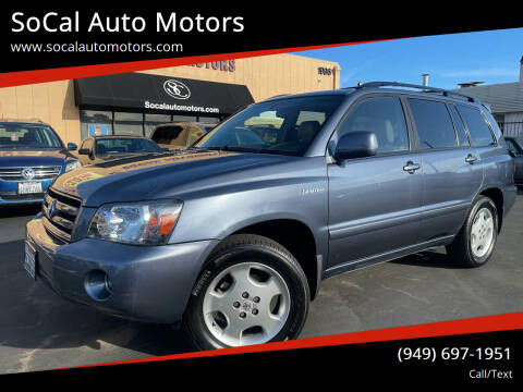 2006 Toyota Highlander for sale at SoCal Auto Motors in Costa Mesa CA