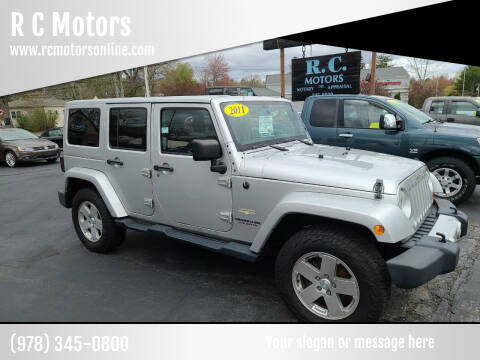 2011 Jeep Wrangler Unlimited for sale at R C Motors in Lunenburg MA