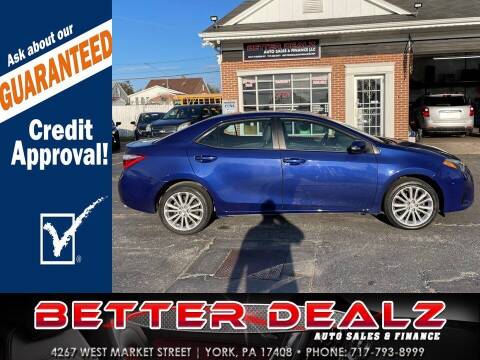 2015 Toyota Corolla for sale at Better Dealz Auto Sales & Finance in York PA