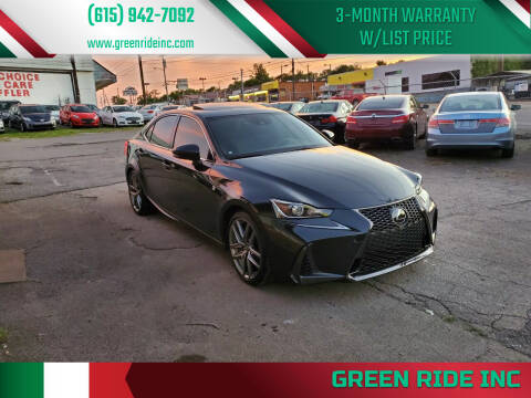 2017 Lexus IS 300 for sale at Green Ride Inc in Nashville TN