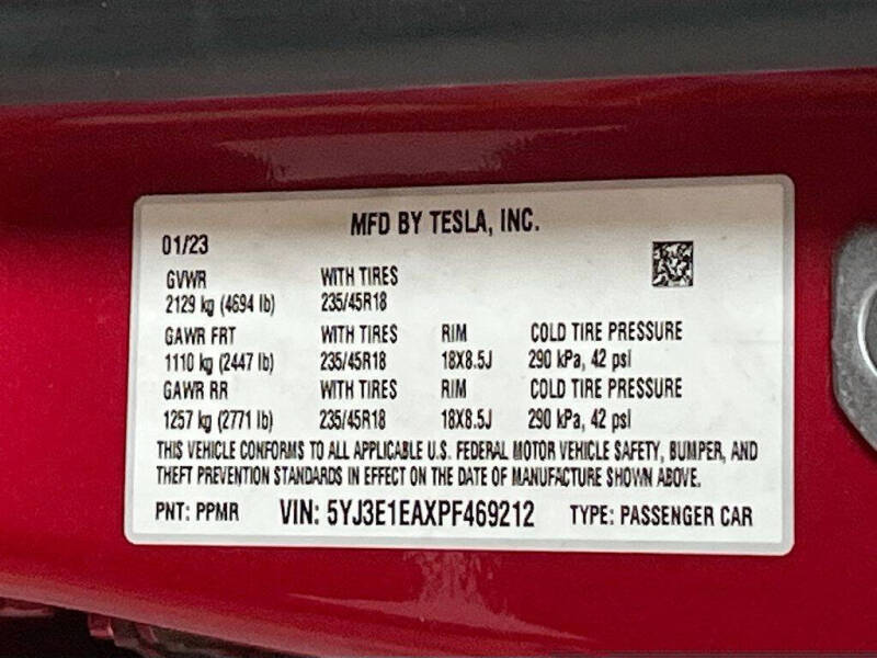 2023 Tesla Model 3