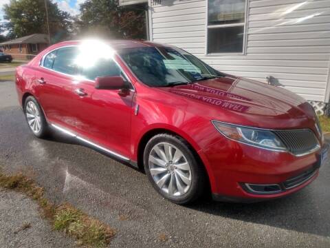 2013 Lincoln MKS for sale at DRIVEhereNOW.com in Greenville NC