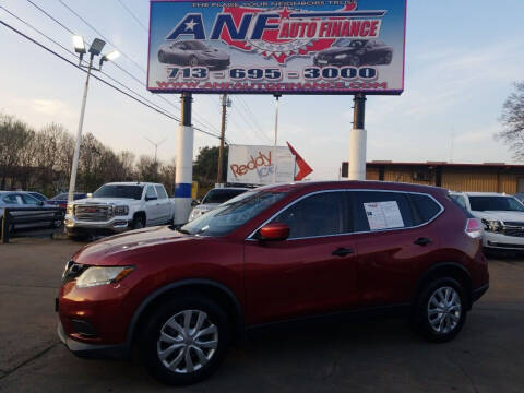2016 Nissan Rogue for sale at ANF AUTO FINANCE in Houston TX