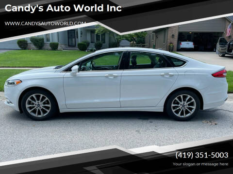 2017 Ford Fusion for sale at Candy's Auto World Inc in Toledo OH