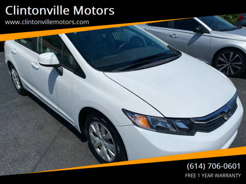 2012 Honda Civic for sale at Clintonville Motors in Columbus OH