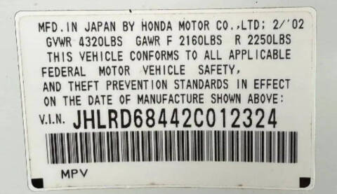 2002 Honda CR-V LX