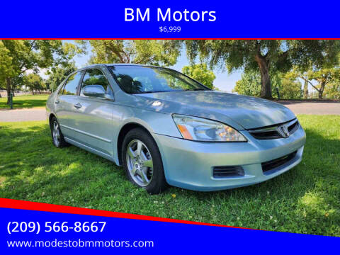 2007 Honda Accord for sale at BM Motors in Modesto CA