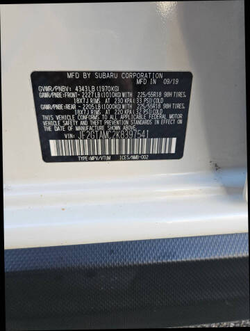 2019 Subaru Crosstrek 2.0i Limited