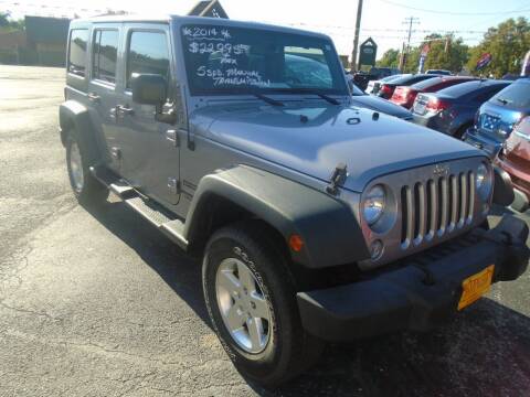 2014 Jeep Wrangler Unlimited for sale at River City Auto Sales in Cottage Hills IL