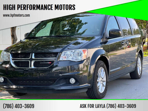 2019 Dodge Grand Caravan for sale at HIGH PERFORMANCE MOTORS in Hollywood FL