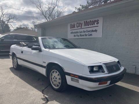 1988 Chrysler Le Baron for sale at Oak City Motors in Garner NC