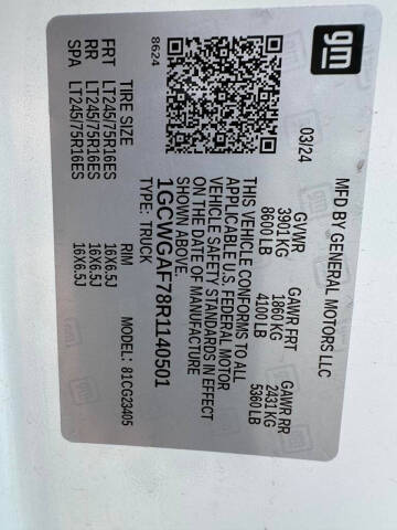 2024 Chevrolet Express 2500