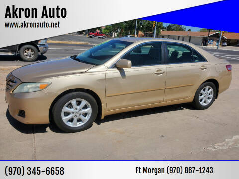 2011 Toyota Camry for sale at Akron Auto - Fort Morgan in Fort Morgan CO