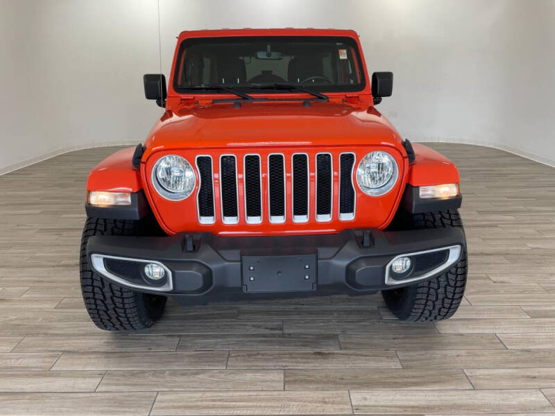 Used 2020 Jeep Wrangler Unlimited Sahara with VIN 1C4HJXEN0LW231396 for sale in Florissant, MO