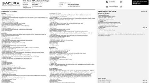 2016 Acura RDX w/Advance