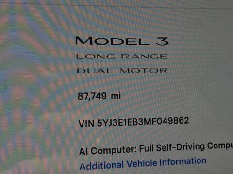 2021 Tesla Model 3 Long Range