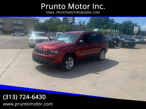 2016 Jeep Compass for sale at Prunto Motor Inc. in Dearborn MI