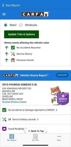 2015 Hyundai Genesis 5.0L