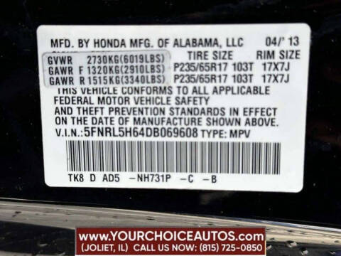 2013 Honda Odyssey EX-L w/DVD