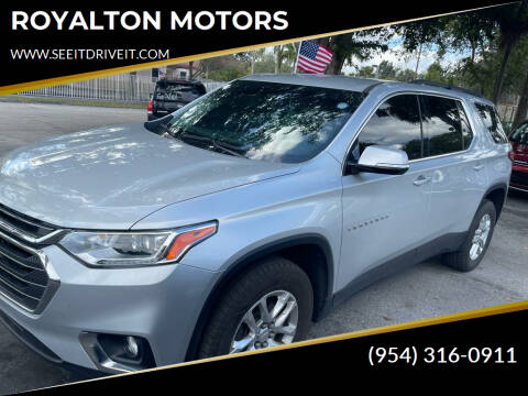 2020 Chevrolet Traverse for sale at ROYALTON MOTORS in Plantation FL