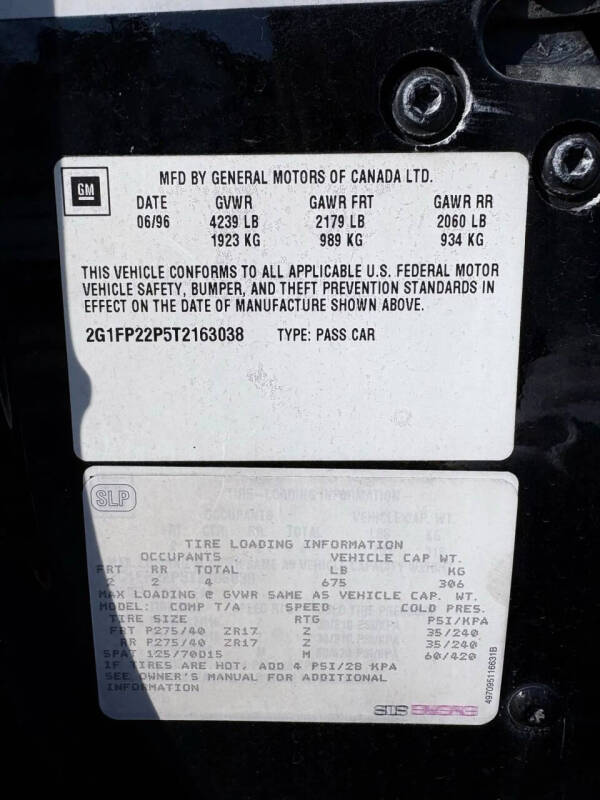 1996 Chevrolet Camaro