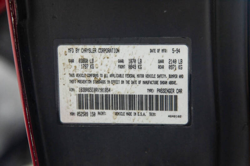 1994 Dodge Viper RT/10