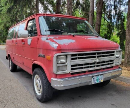 1991 Chevrolet Sportvan for sale at CLEAR CHOICE AUTOMOTIVE in Milwaukie OR