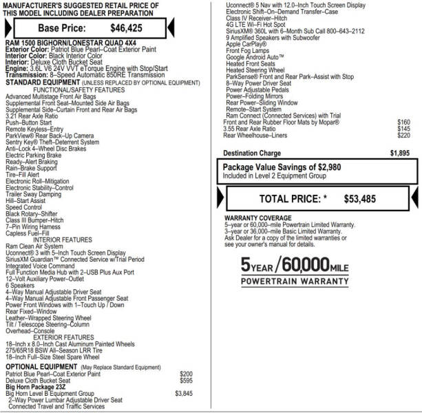 2023 RAM 1500 Big Horn