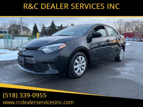 2015 Toyota Corolla for sale at R&C DEALER SERVICES INC in Cohoes NY