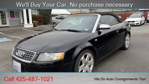 2005 Audi S4 for sale at Platinum Autos in Woodinville WA