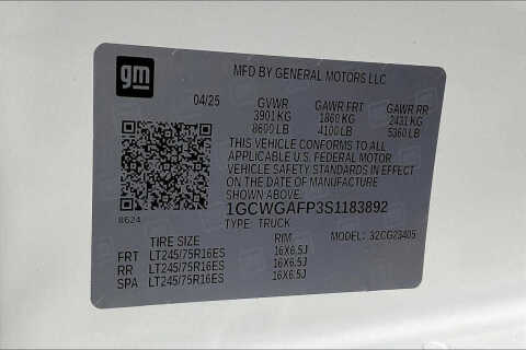 2025 Chevrolet Express 2500